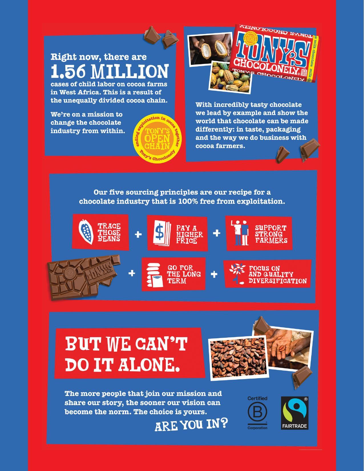 Tony&#39;s Chocolonely Gourmet Chocolate Bars