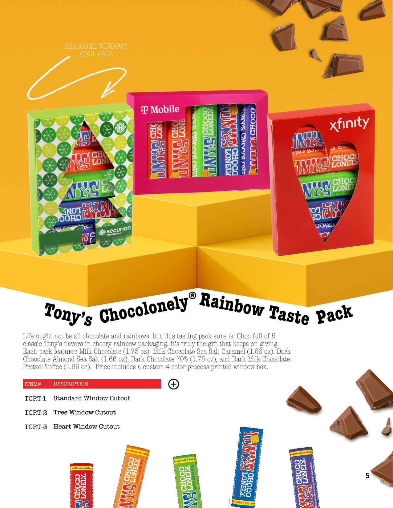 Tony&#39;s Chocolonely Gourmet Chocolate Bars