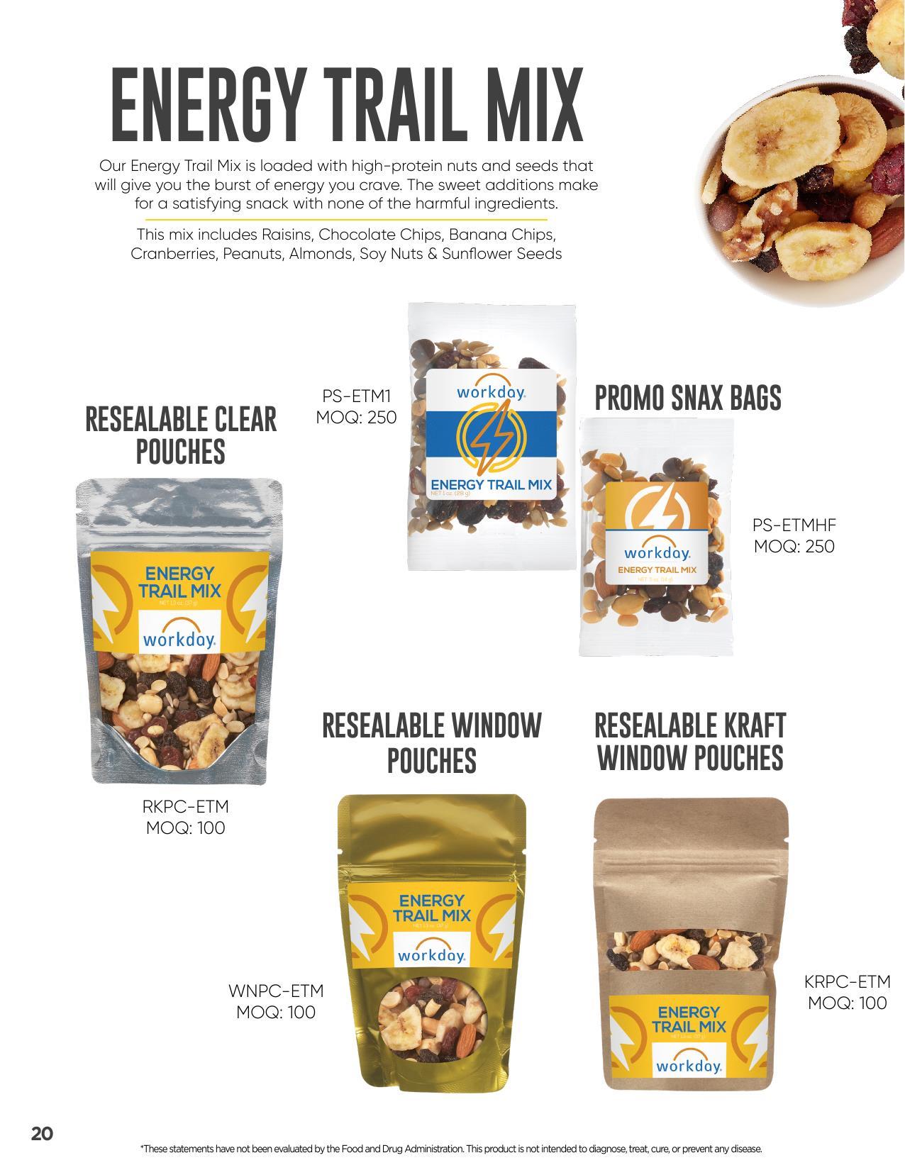 Healthy snack alternatives from trail mixes to bars