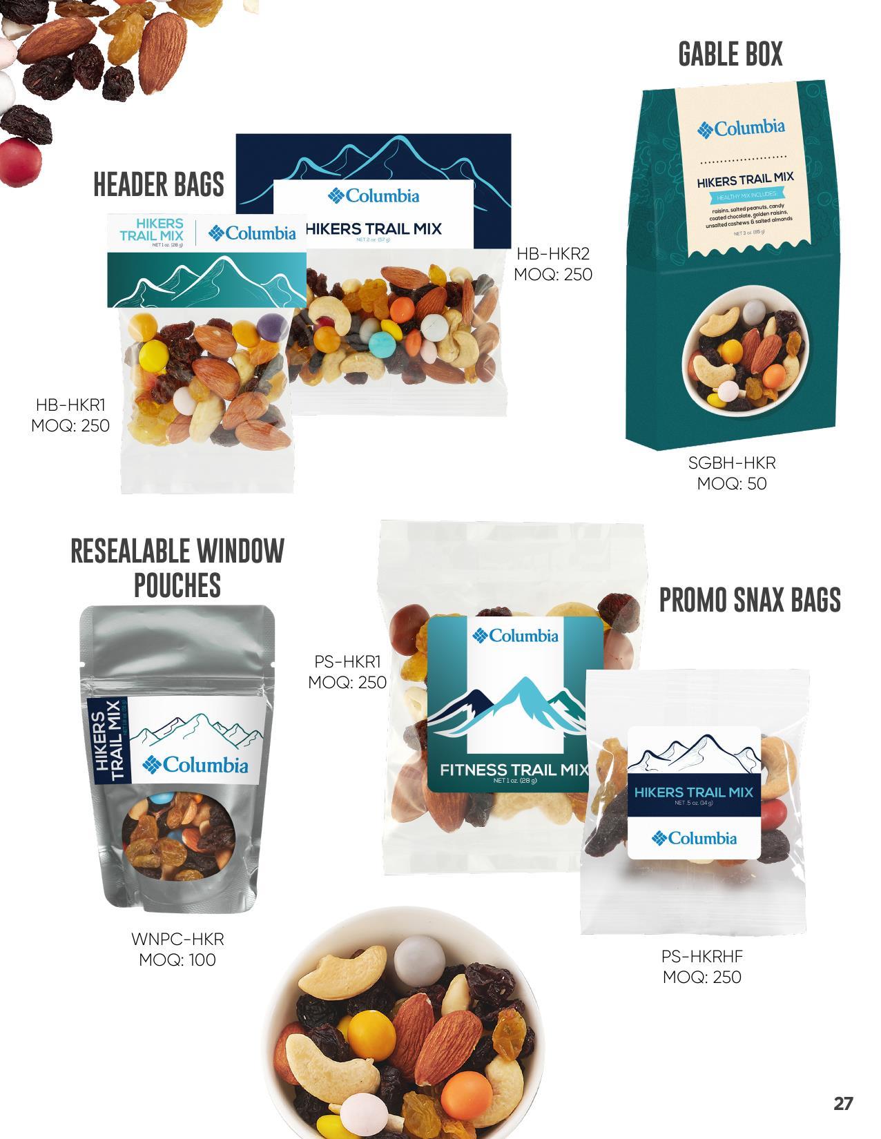 Healthy snack alternatives from trail mixes to bars