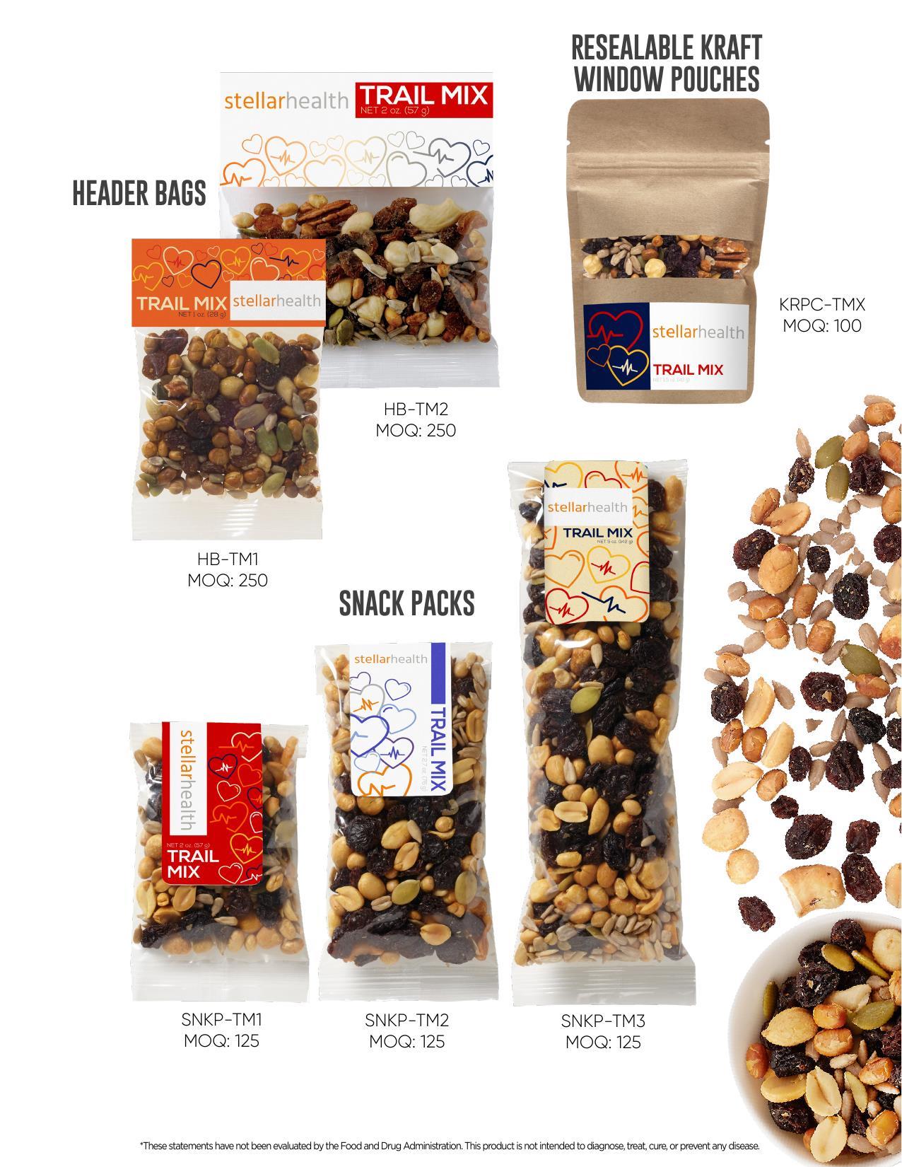 Healthy snack alternatives from trail mixes to bars