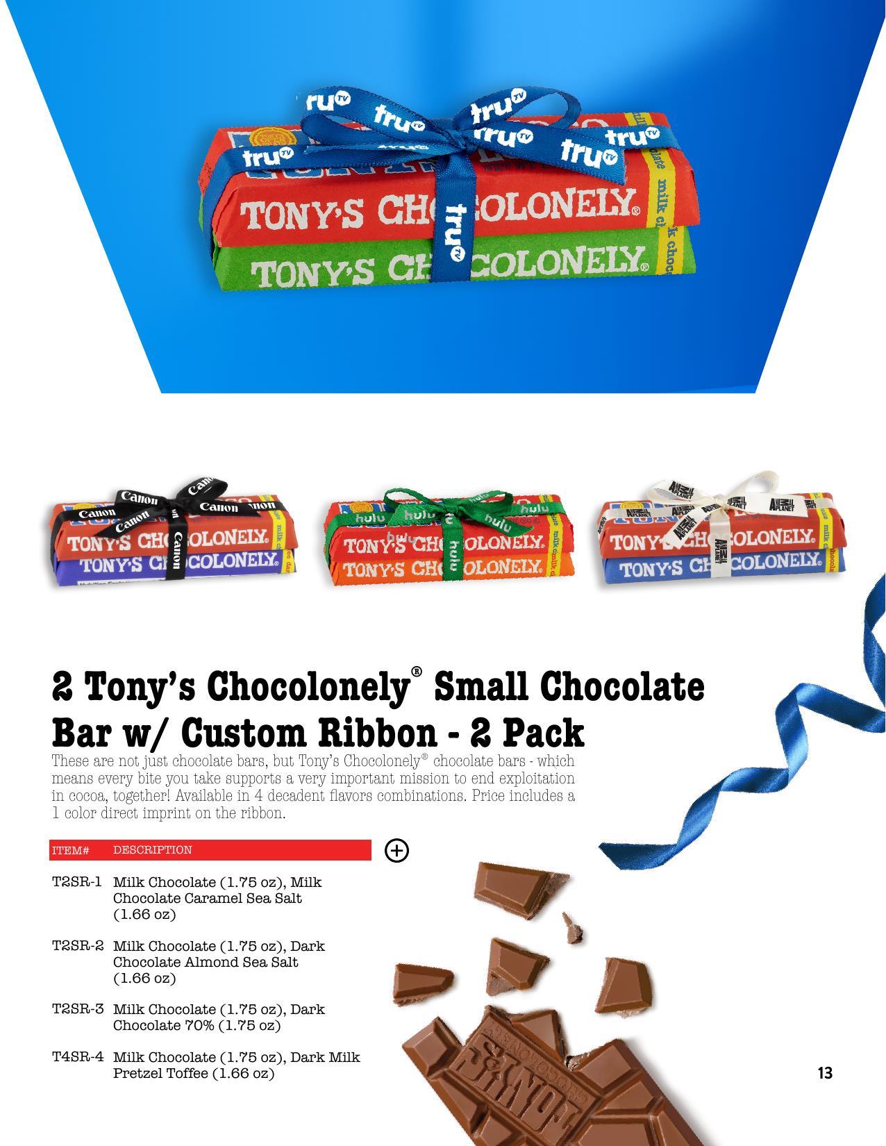 Tony's Chocolonely Gourmet Chocolate Bars