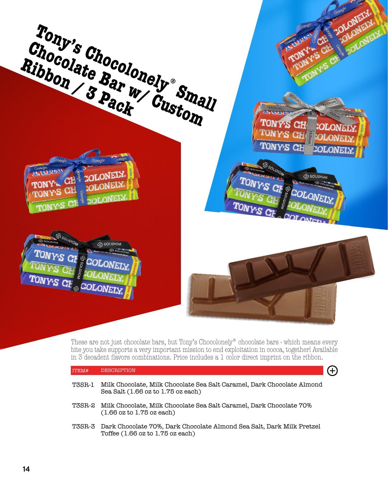 Tony's Chocolonely Gourmet Chocolate Bars