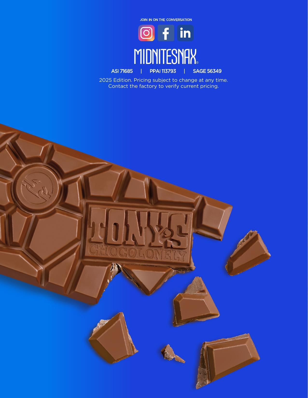 Tony's Chocolonely Gourmet Chocolate Bars