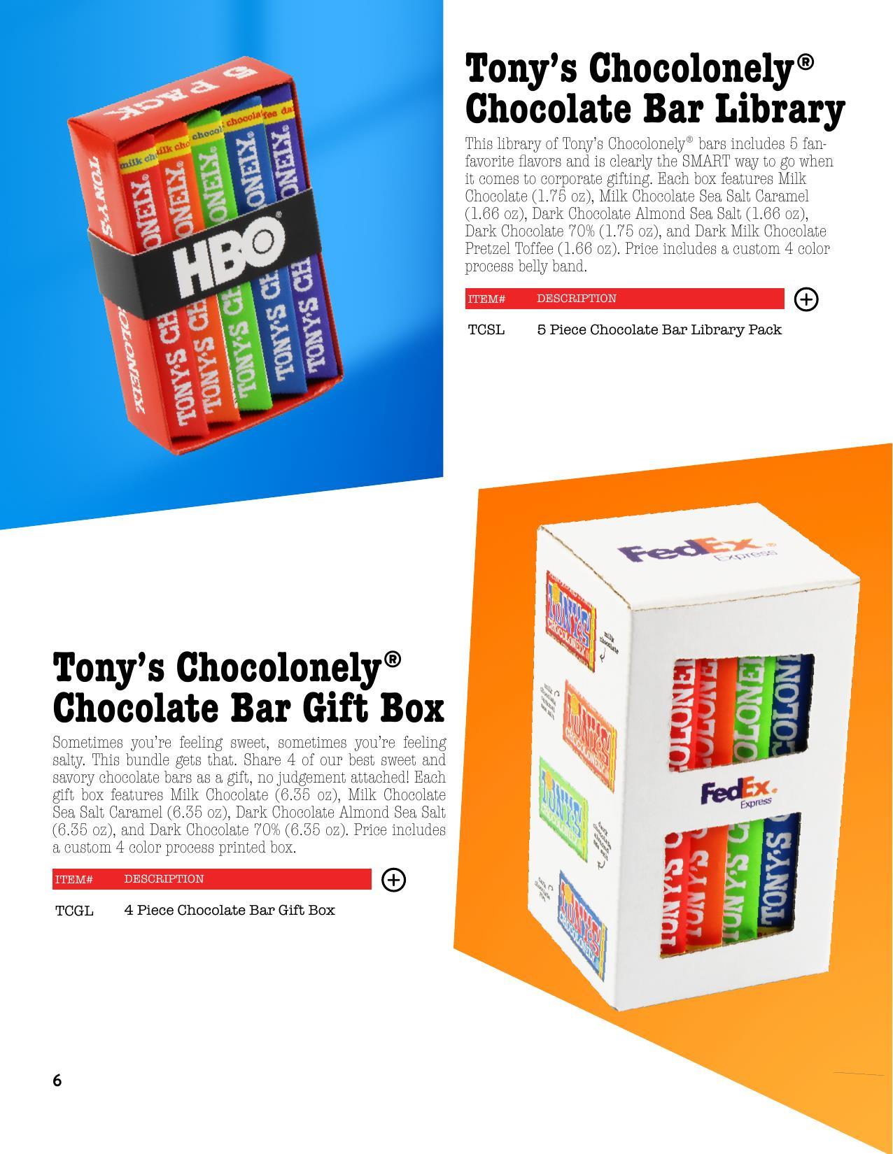 Tony's Chocolonely Gourmet Chocolate Bars