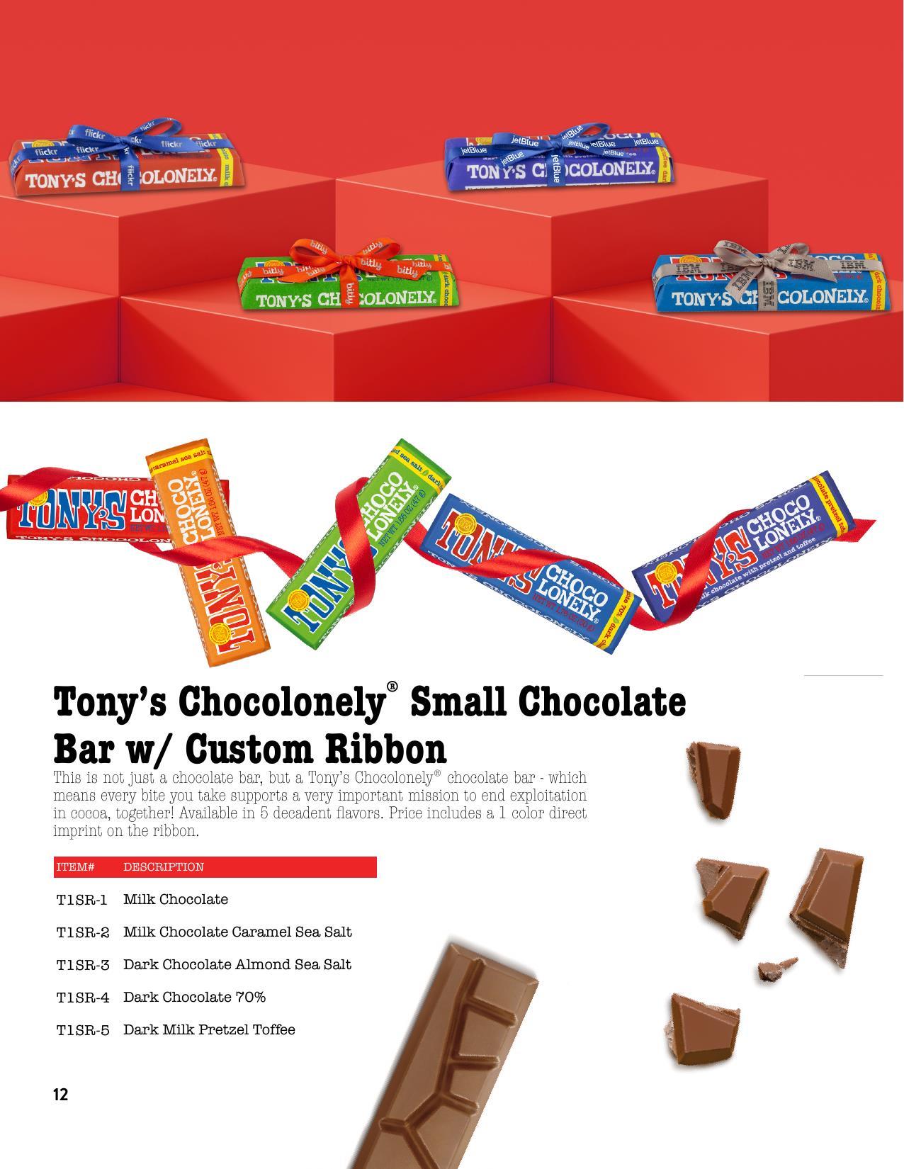 Tony's Chocolonely Gourmet Chocolate Bars