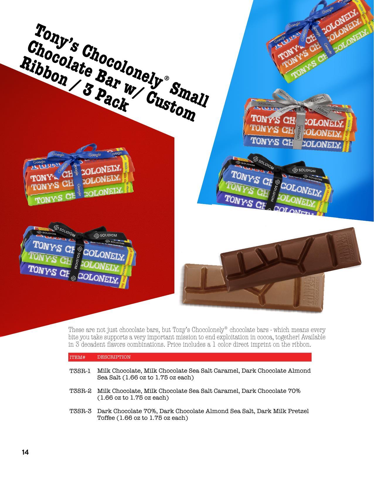 Tony's Chocolonely Gourmet Chocolate Bars