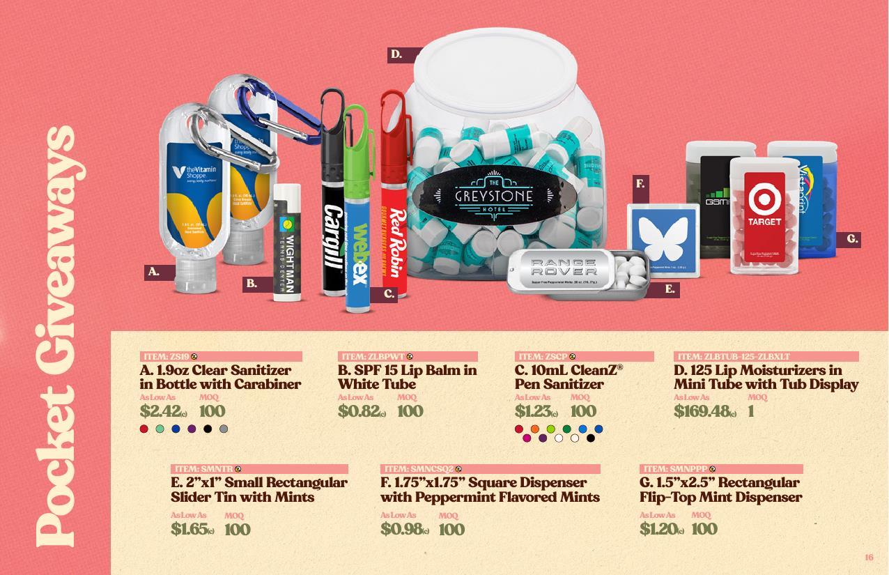 Table throws, banners, backdrops, flags and giveaways.