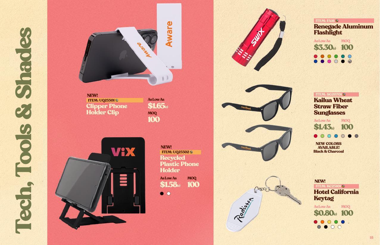 Table throws, banners, backdrops, flags and giveaways.