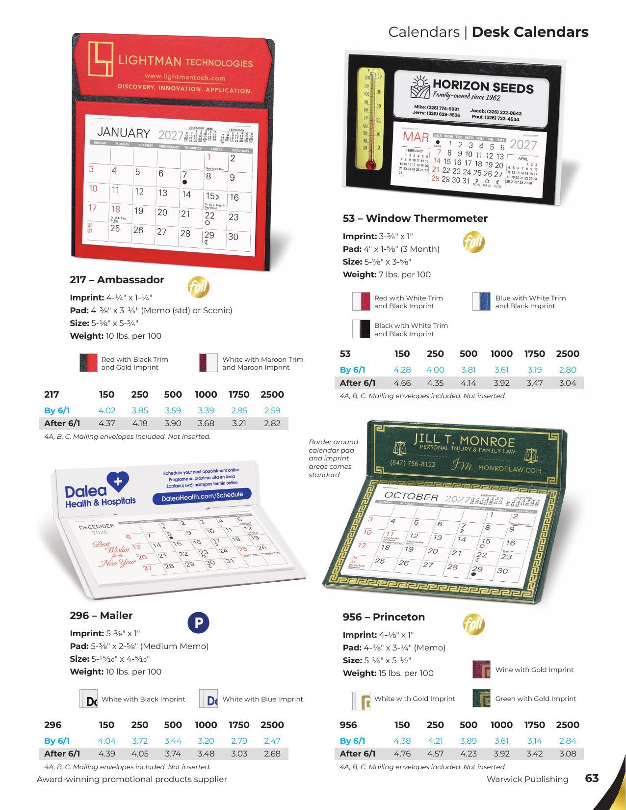 2026 Warwick Full Line Catalog