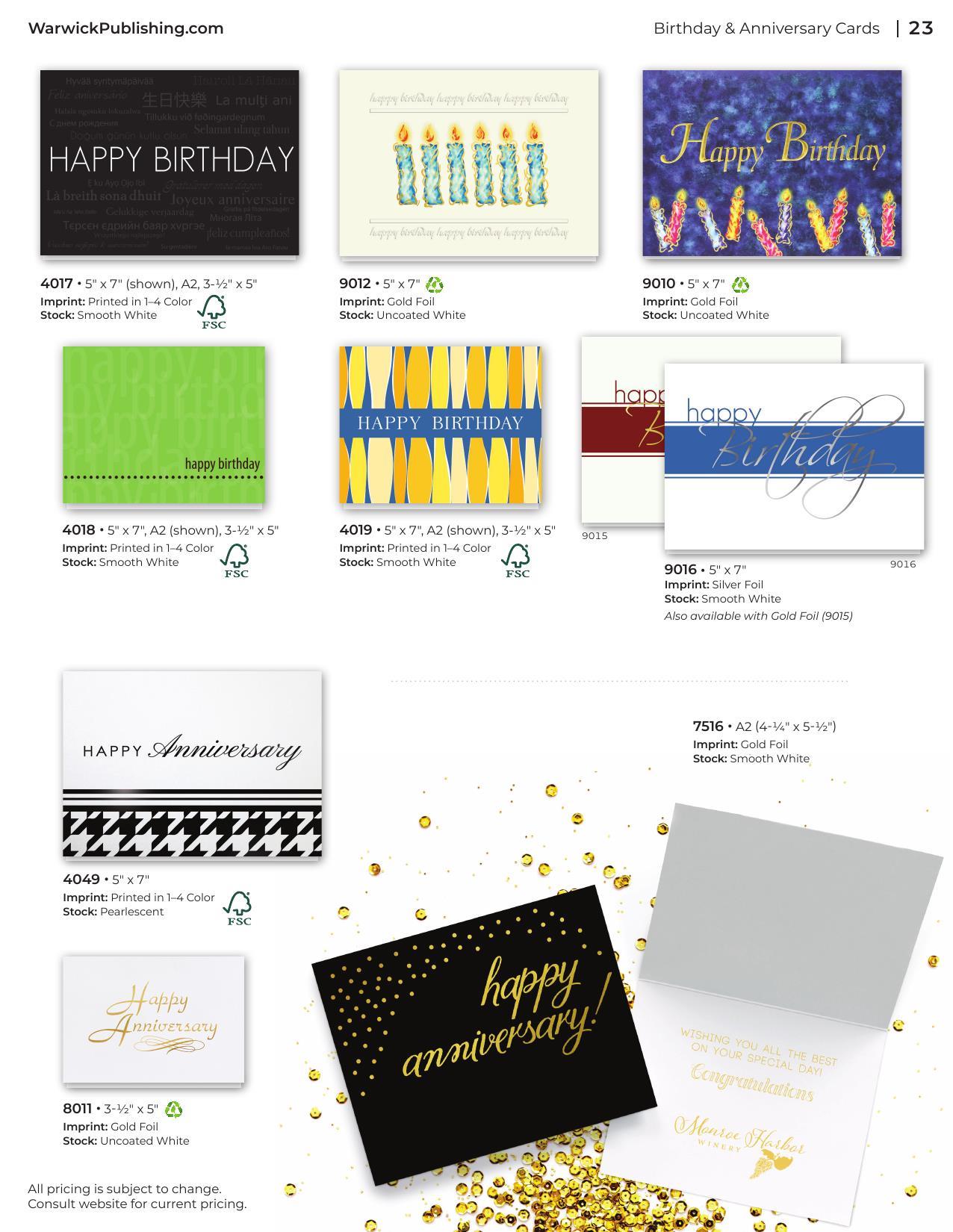 2026 Warwick Greeting Card Catalog