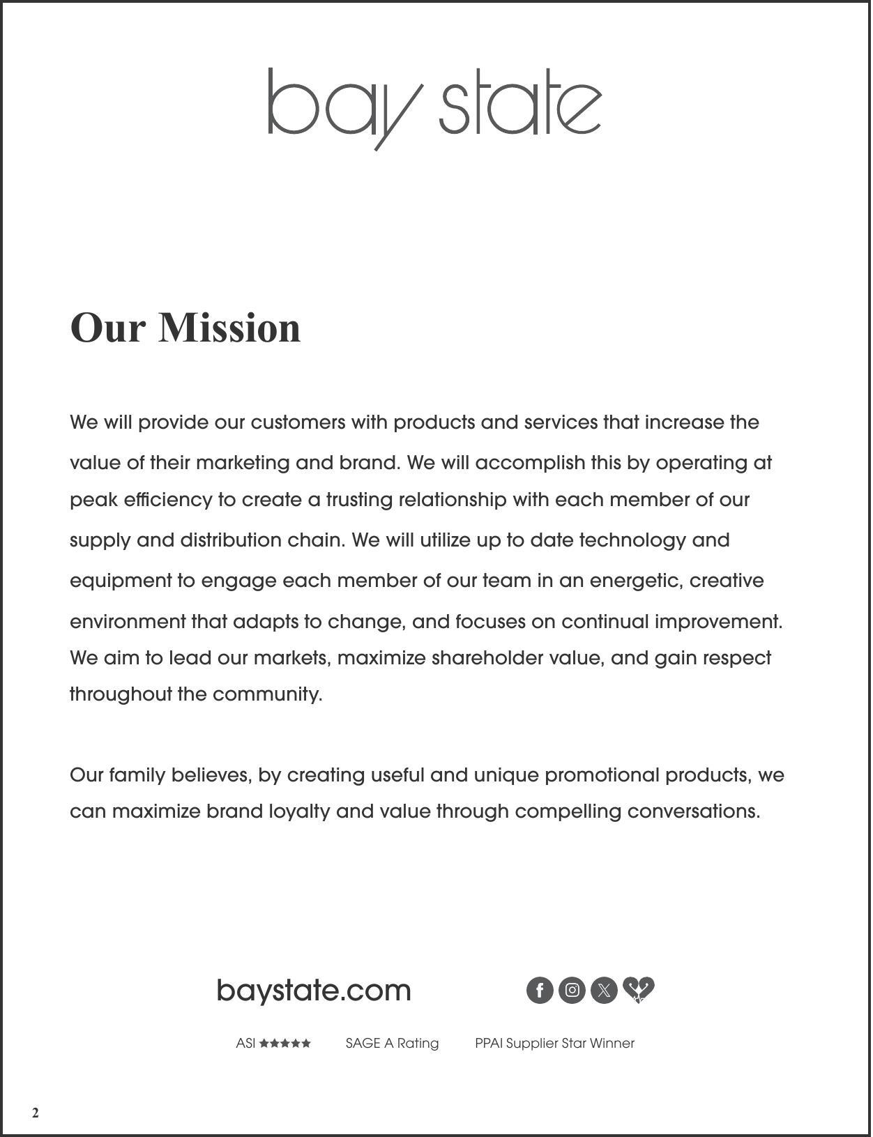 Bay State 2026 Catalog