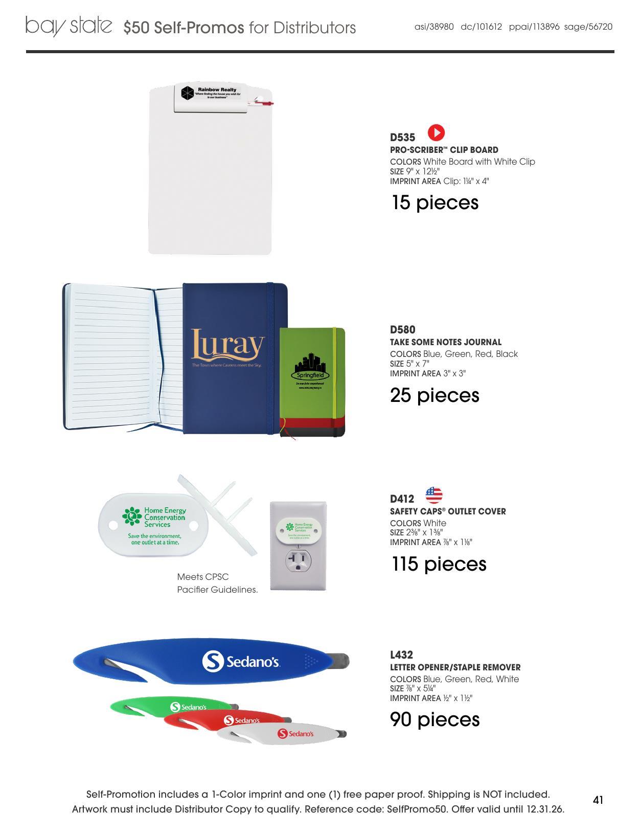Bay State 2026 Self-Promo Catalog