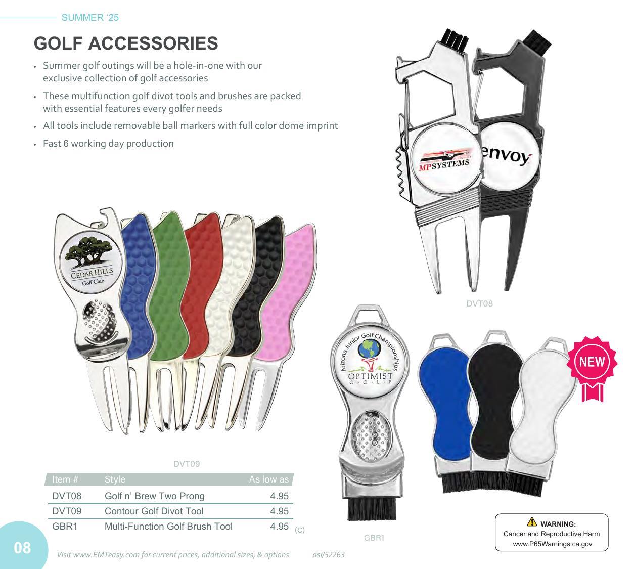 Curated for summer branding with bike accessories, tools, golf essentials and more