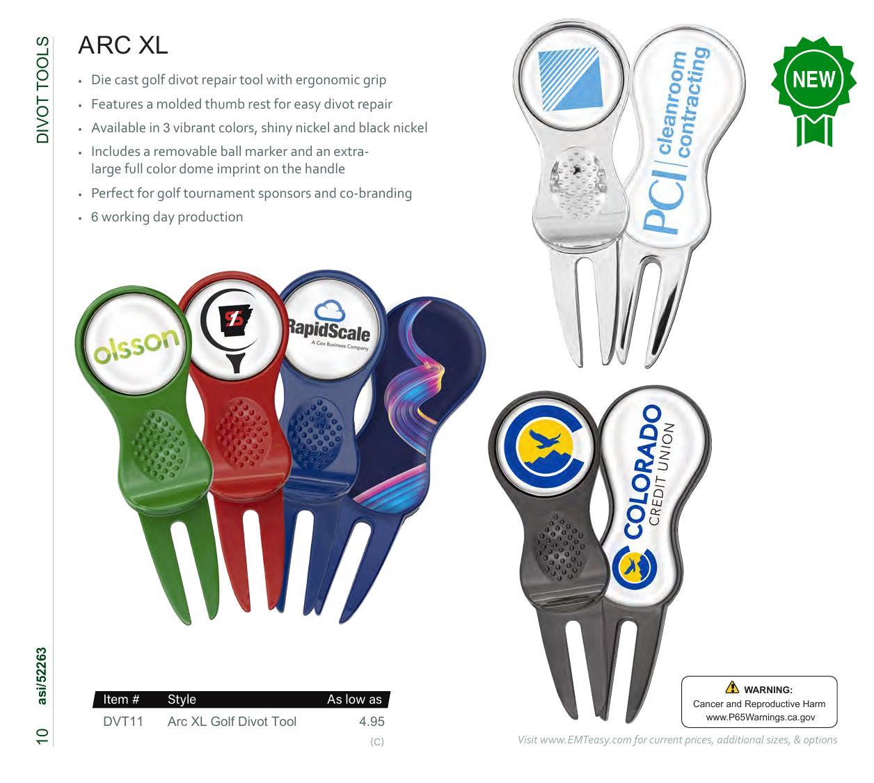 Golf essentials including divot tools, hat clips, &amp; more. Features Pitchfix &amp; Snaps.
