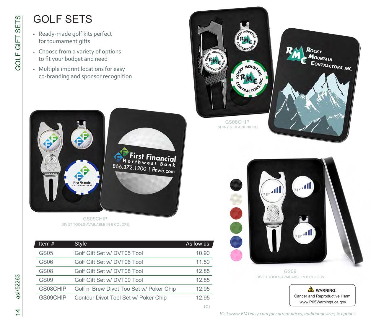 Golf essentials including divot tools, hat clips, &amp; more. Features Pitchfix &amp; Snaps.