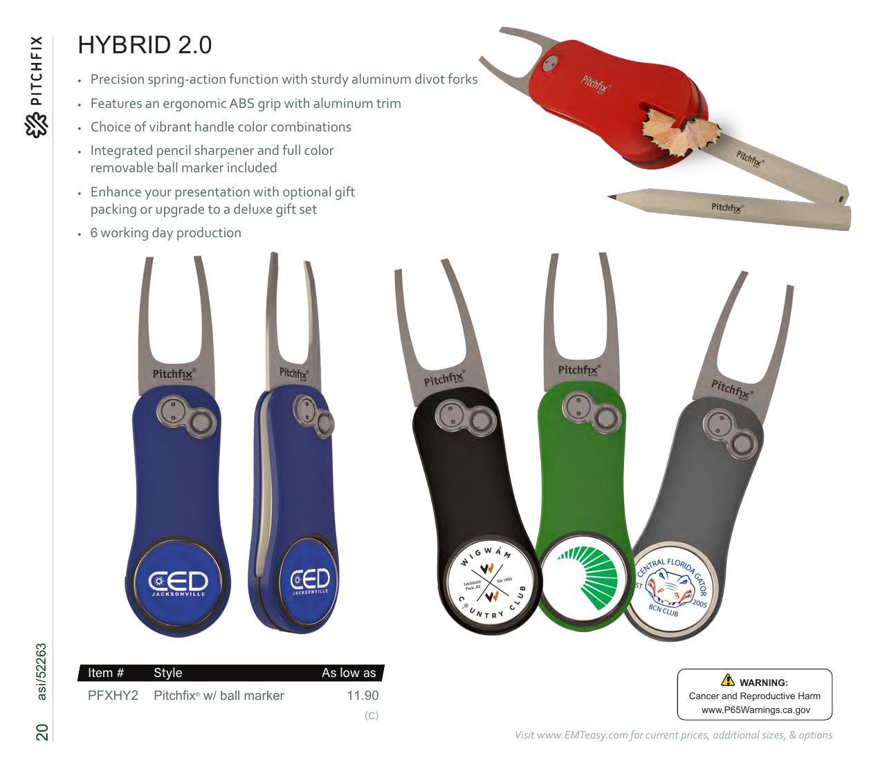 Golf essentials including divot tools, hat clips, &amp; more. Features Pitchfix &amp; Snaps.