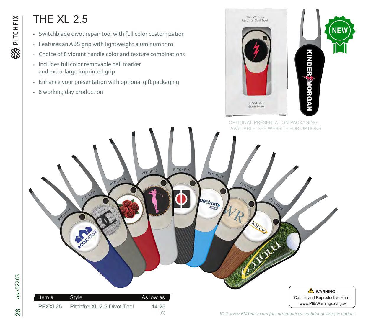 Golf essentials including divot tools, hat clips, &amp; more. Features Pitchfix &amp; Snaps.