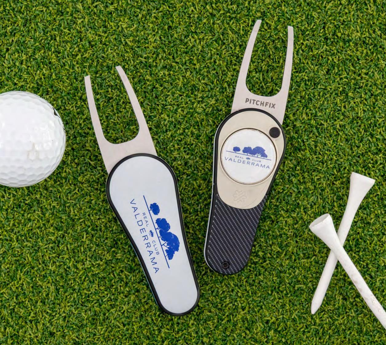 Golf essentials including divot tools, hat clips, &amp; more. Features Pitchfix &amp; Snaps.