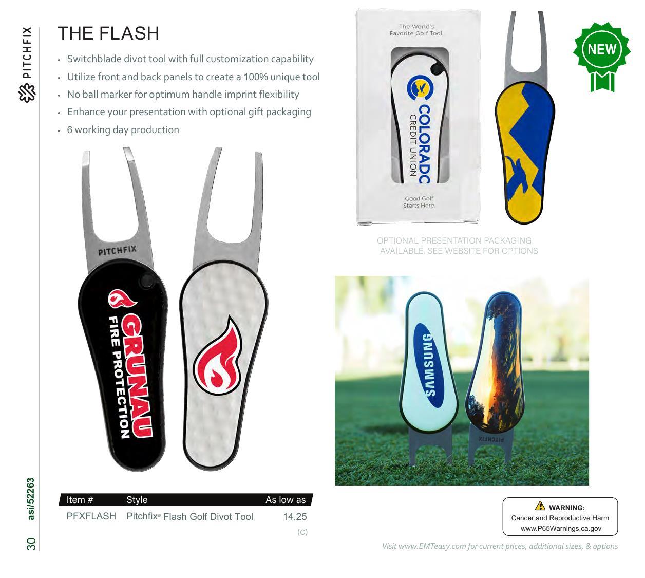 Golf essentials including divot tools, hat clips, &amp; more. Features Pitchfix &amp; Snaps.
