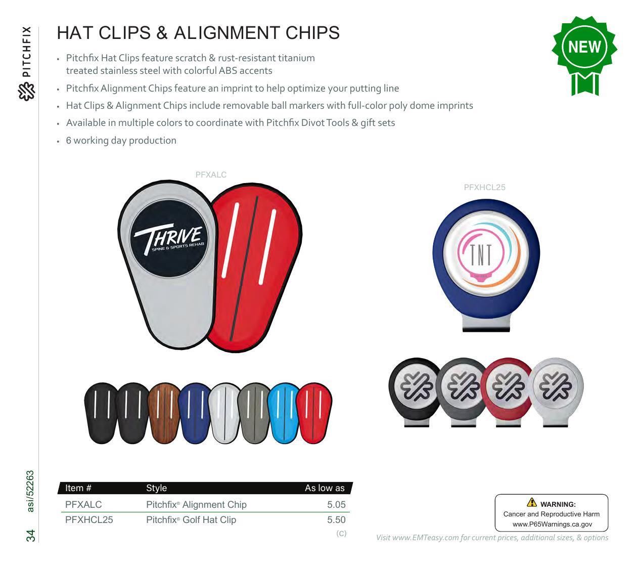 Golf essentials including divot tools, hat clips, &amp; more. Features Pitchfix &amp; Snaps.