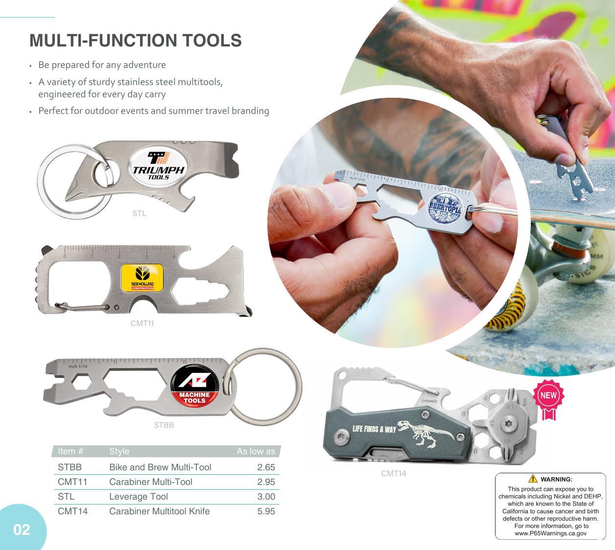 Curated for summer branding with bike accessories, tools, golf essentials, and more.