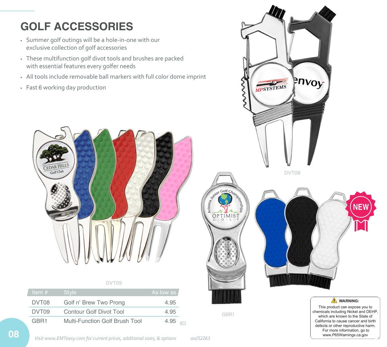 Curated for summer branding with bike accessories, tools, golf essentials, and more.