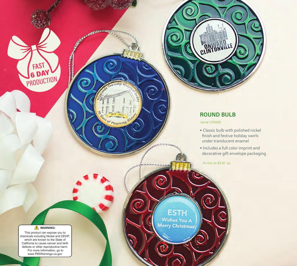 Curated for Holiday with custom ornaments, speed ornaments, and more.