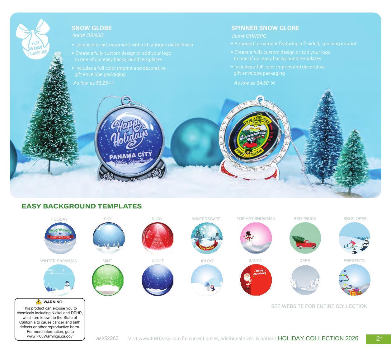 Curated for Holiday with custom ornaments, speed ornaments, and more.