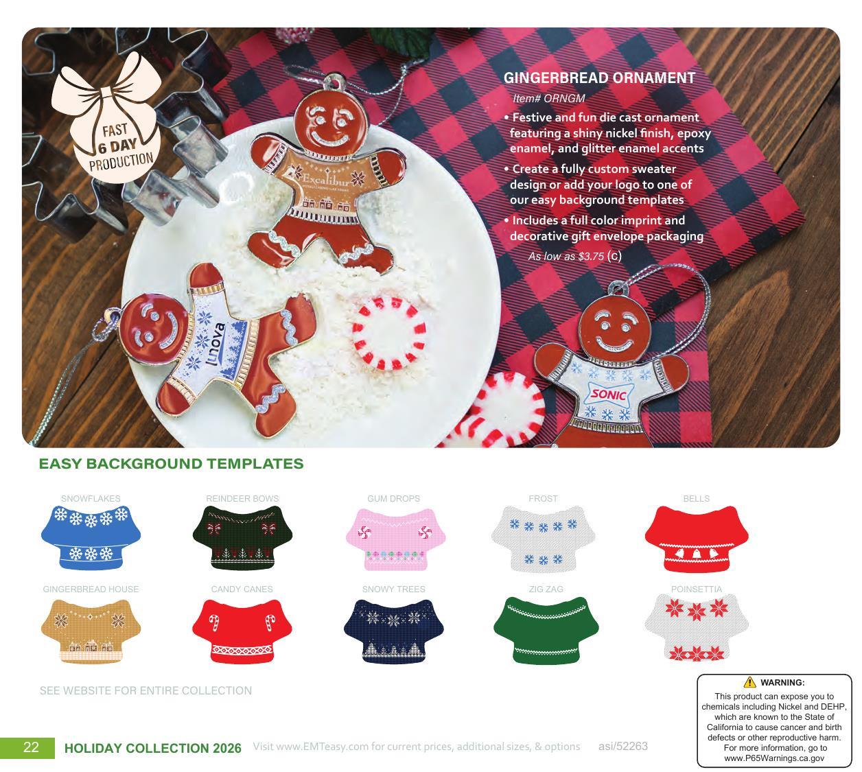 Curated for Holiday with custom ornaments, speed ornaments, and more.