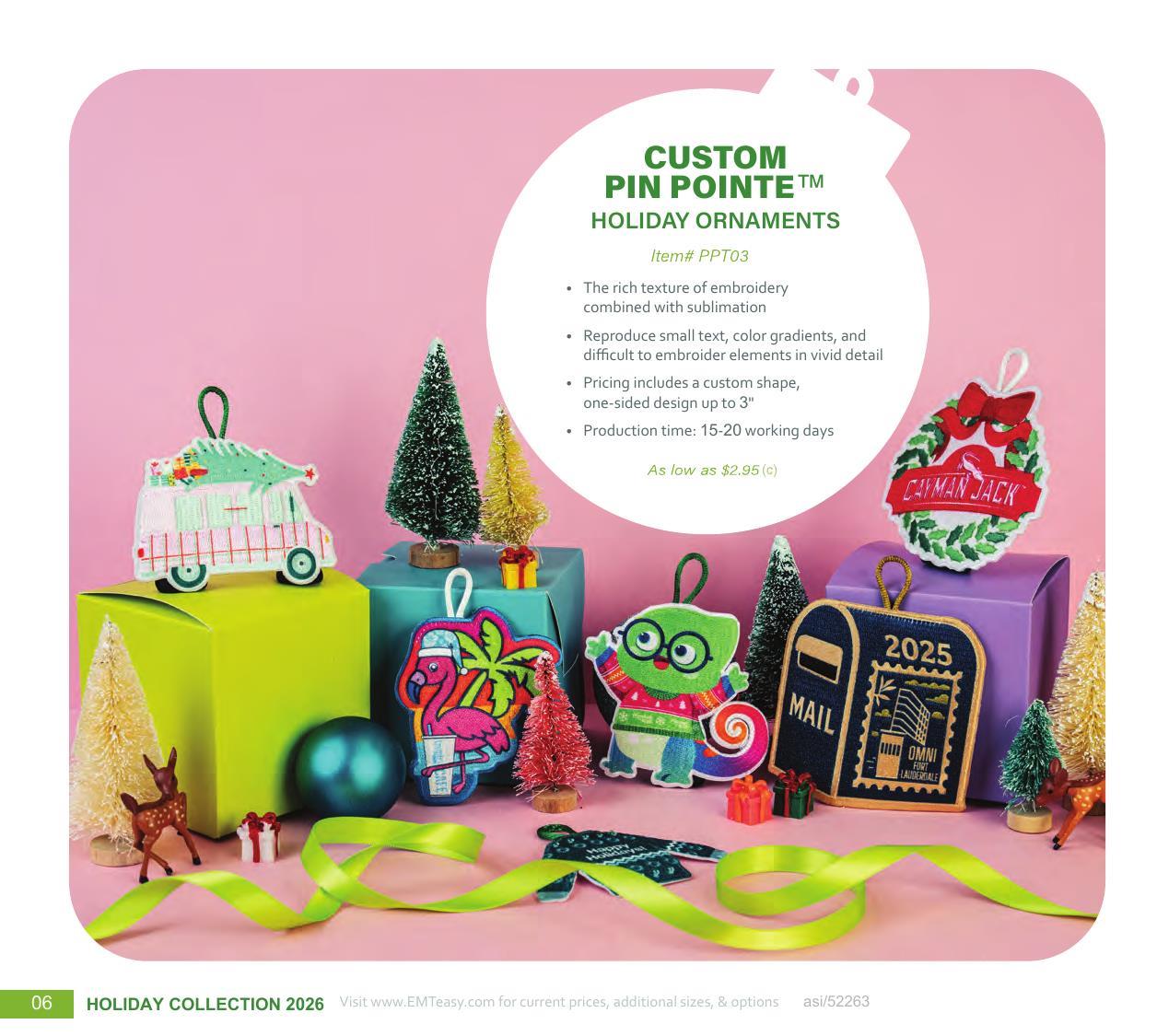 Curated for Holiday with custom ornaments, speed ornaments, and more.