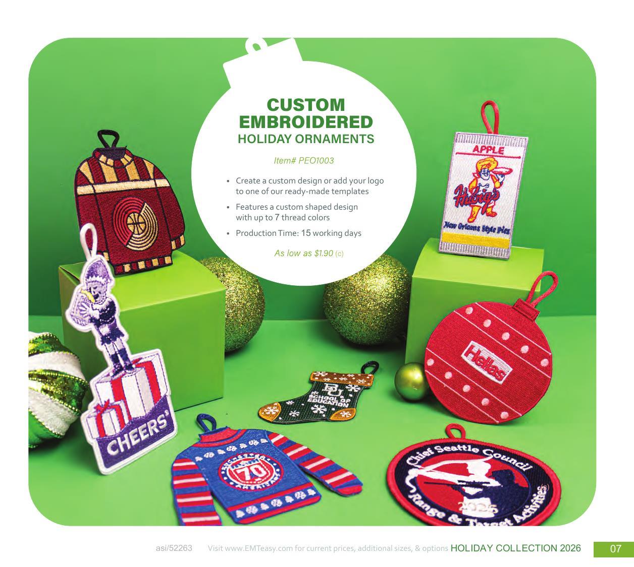 Curated for Holiday with custom ornaments, speed ornaments, and more.