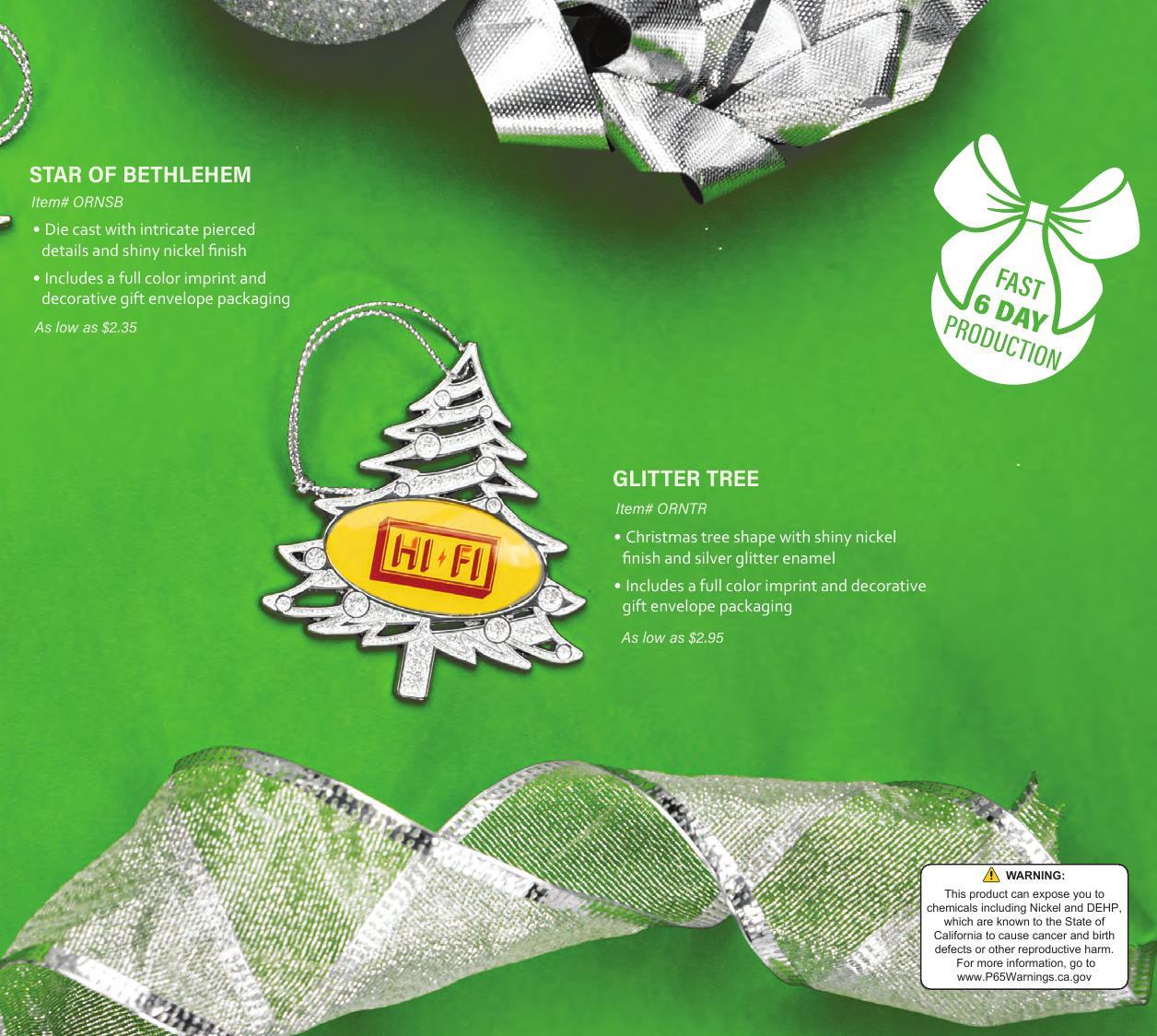 Curated for Holiday with custom ornaments, speed ornaments, and more.