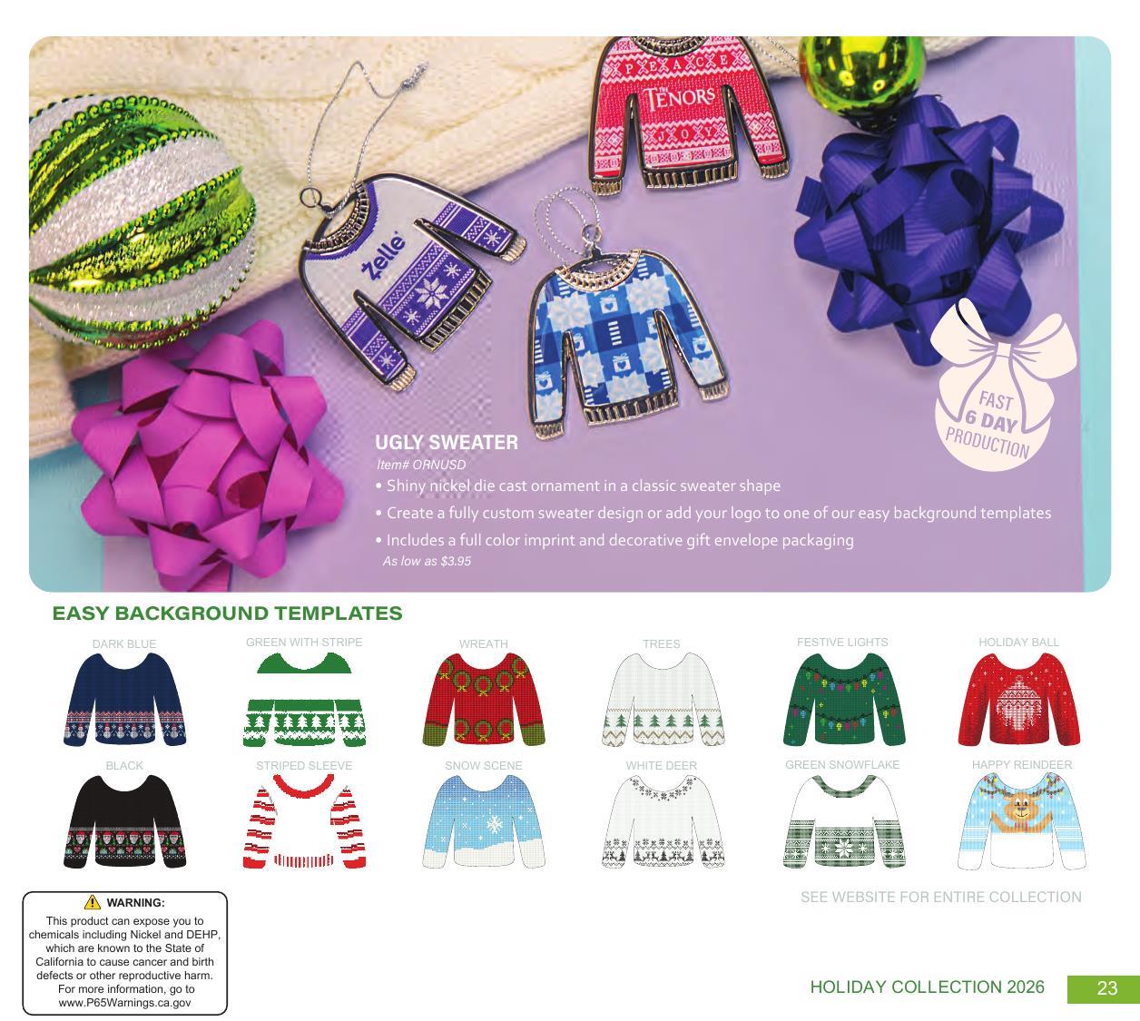 Curated for Holiday with custom ornaments, speed ornaments, and more.