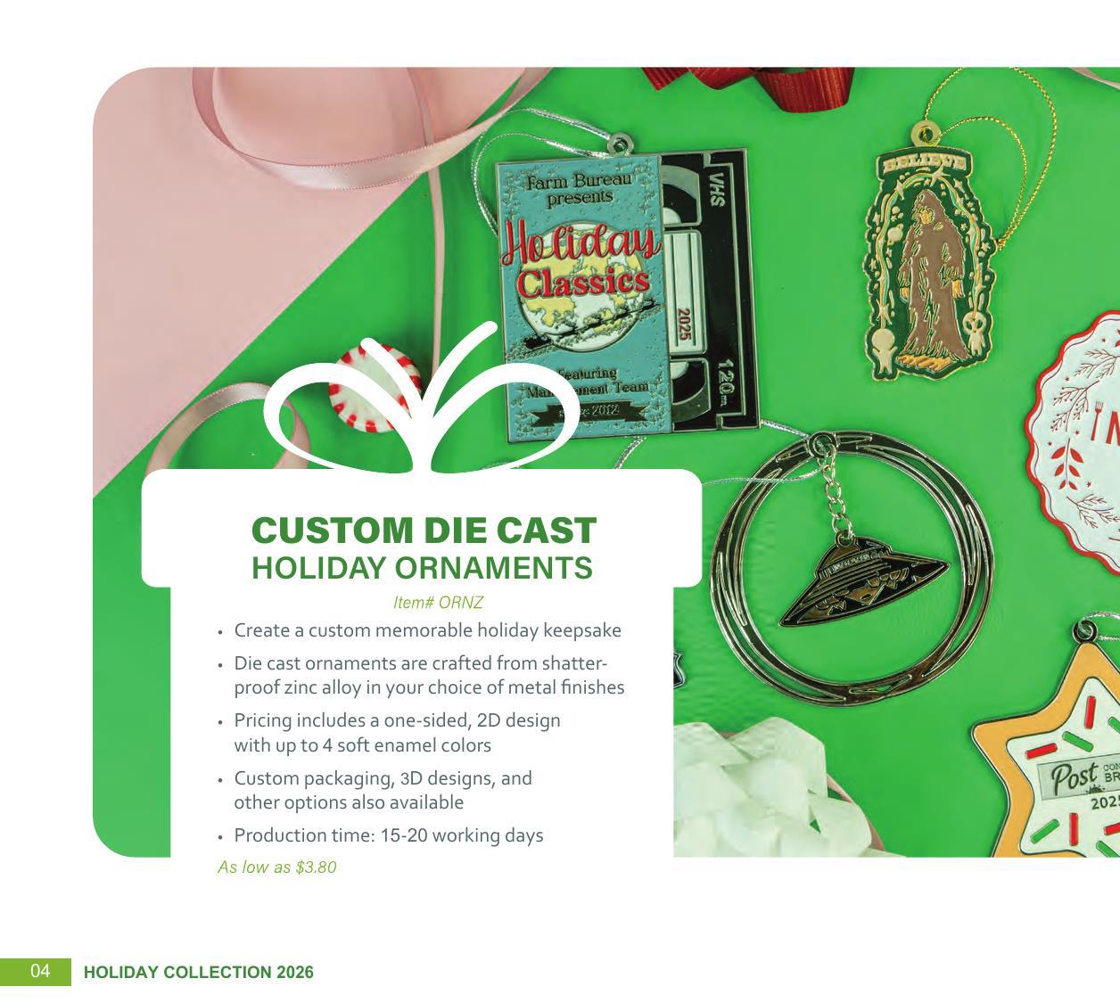 Curated for Holiday with custom ornaments, speed ornaments, and more.