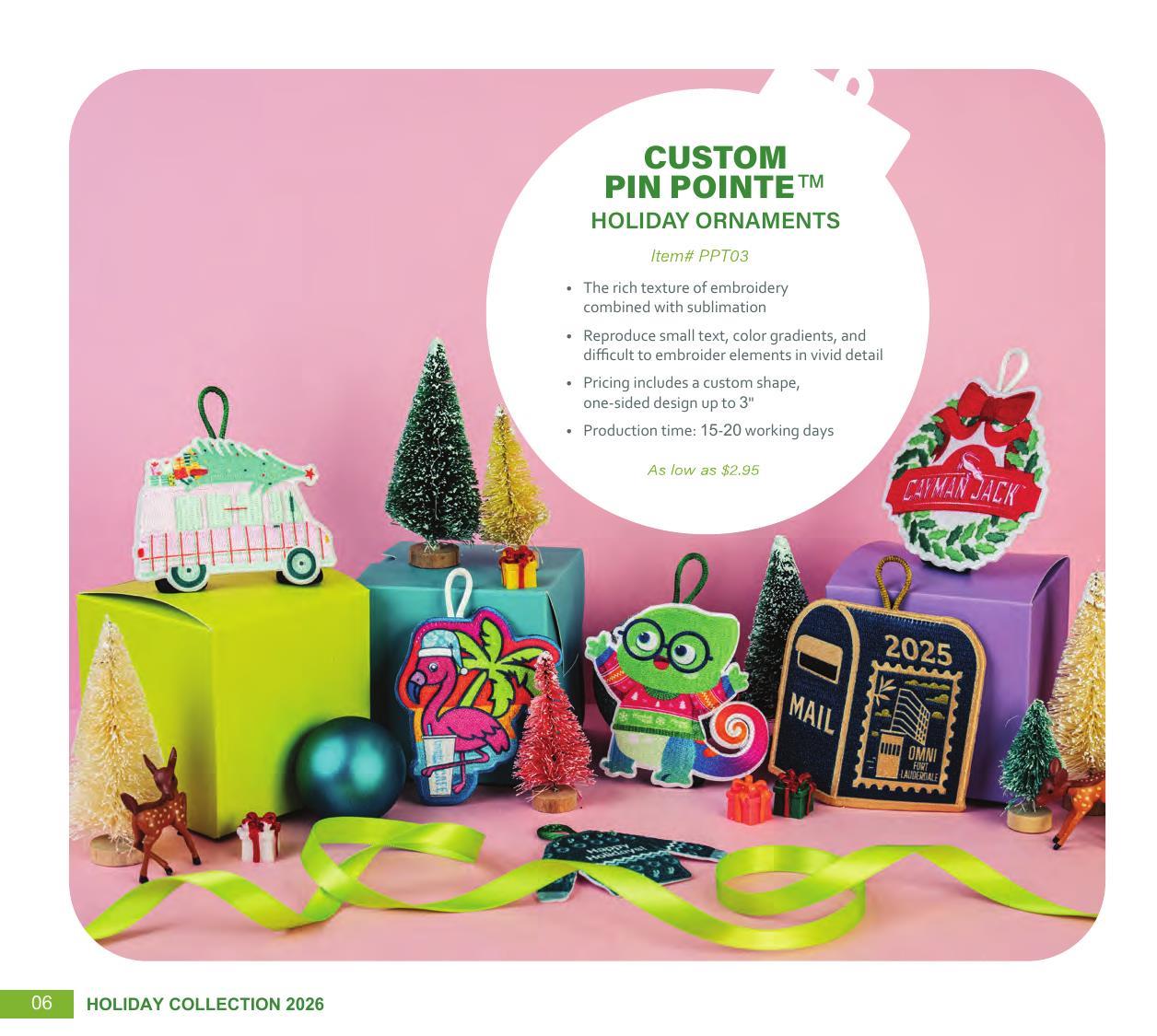 Curated for Holiday with custom ornaments, speed ornaments, and more.