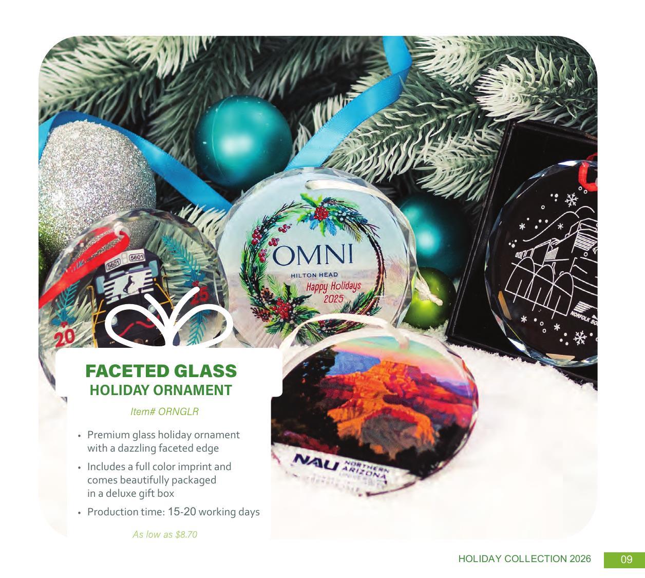 Curated for Holiday with custom ornaments, speed ornaments, and more.