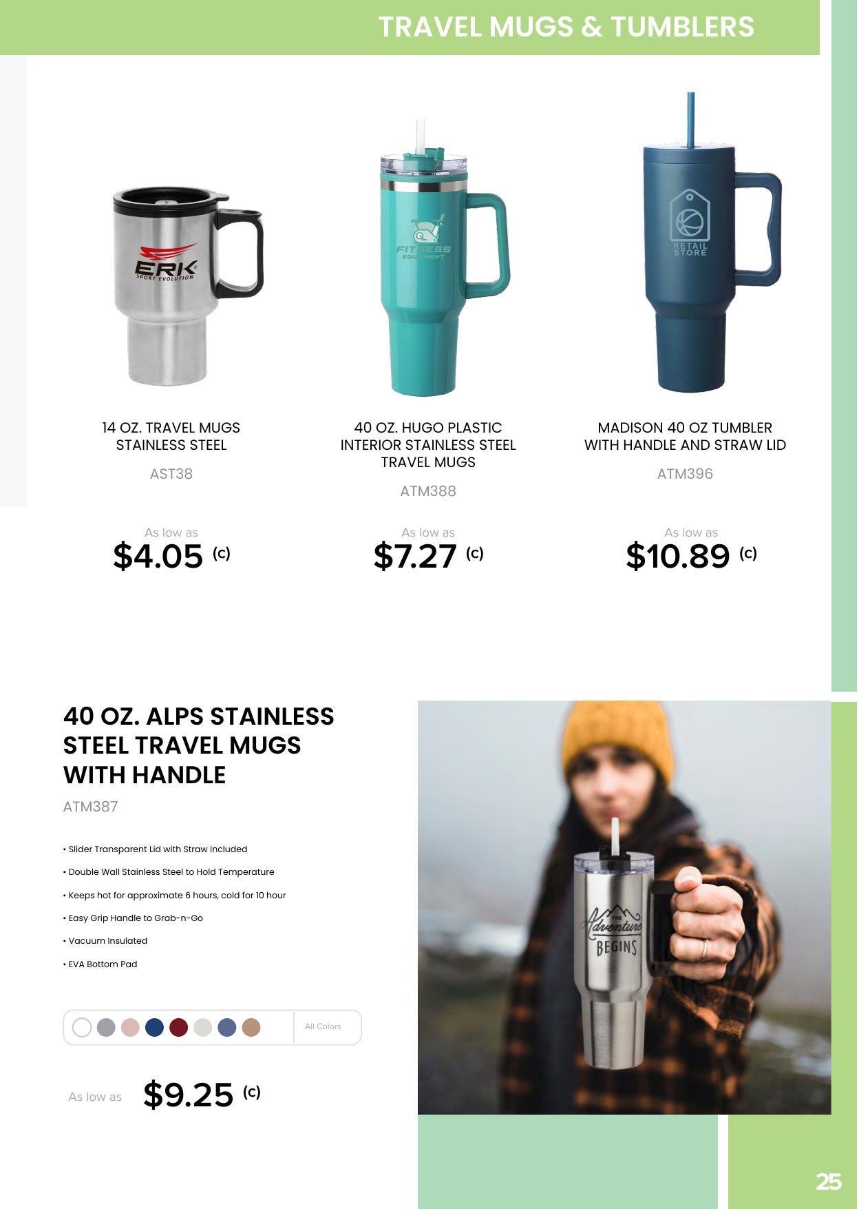 Check our our Drinkware Line: Ceramic Mugs, Travel Mugs, Sports Bottles &amp; Many More