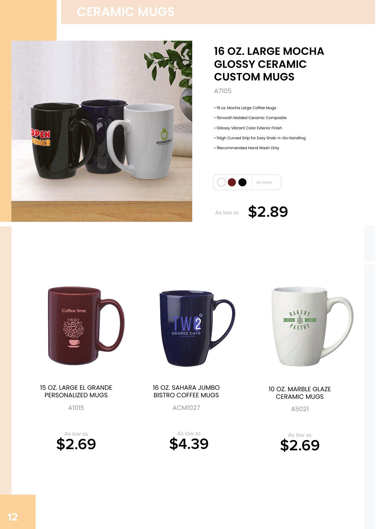 Check out Drinkware Line: Travel Mugs , Ceramic Mugs, Sports Bottles &amp; Many More!