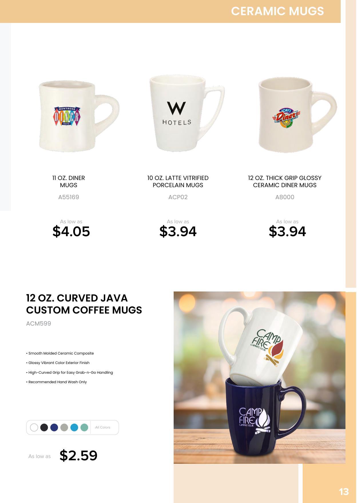 Check out Drinkware Line: Travel Mugs , Ceramic Mugs, Sports Bottles &amp; Many More!