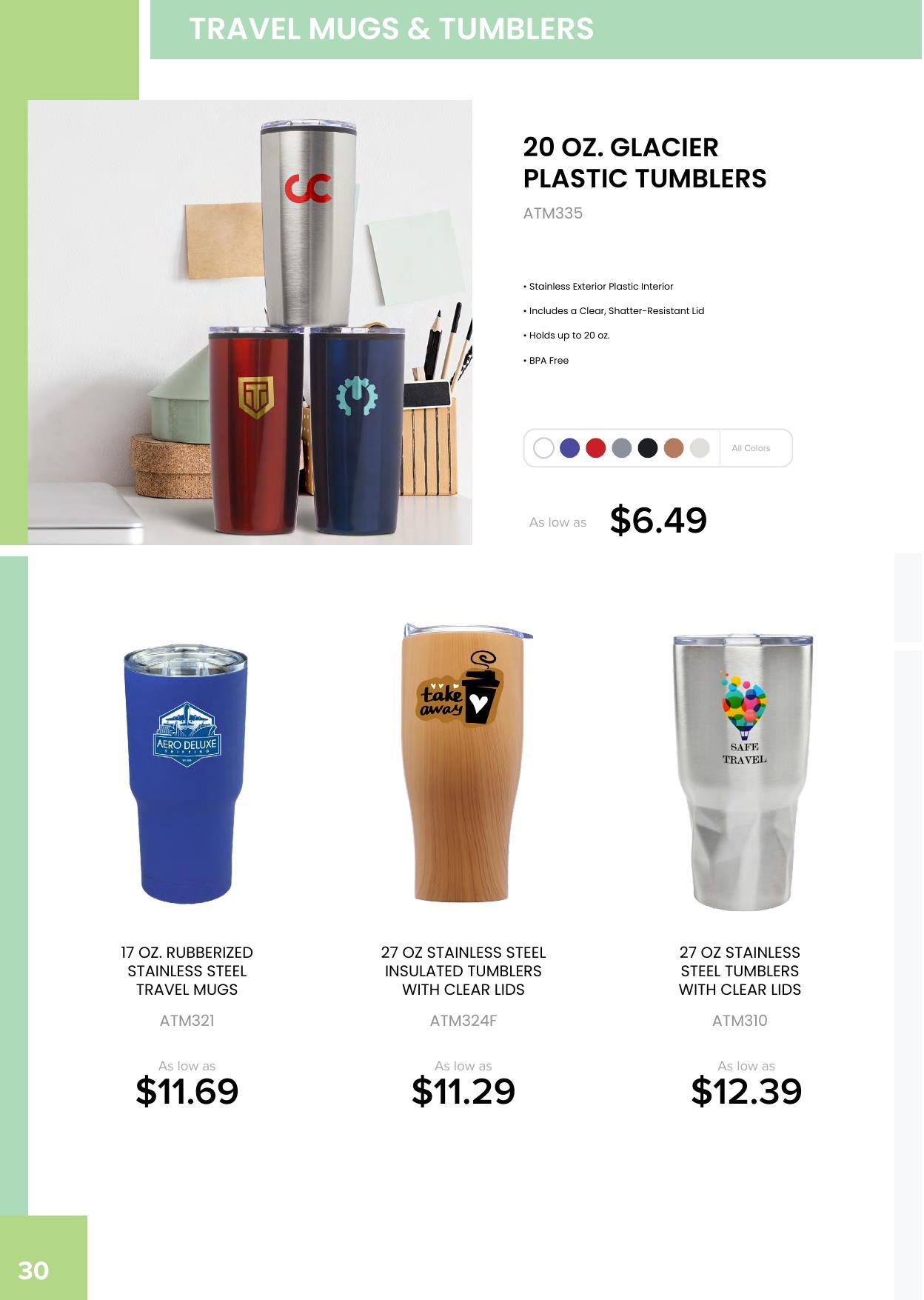 Check out Drinkware Line: Travel Mugs , Ceramic Mugs, Sports Bottles &amp; Many More!