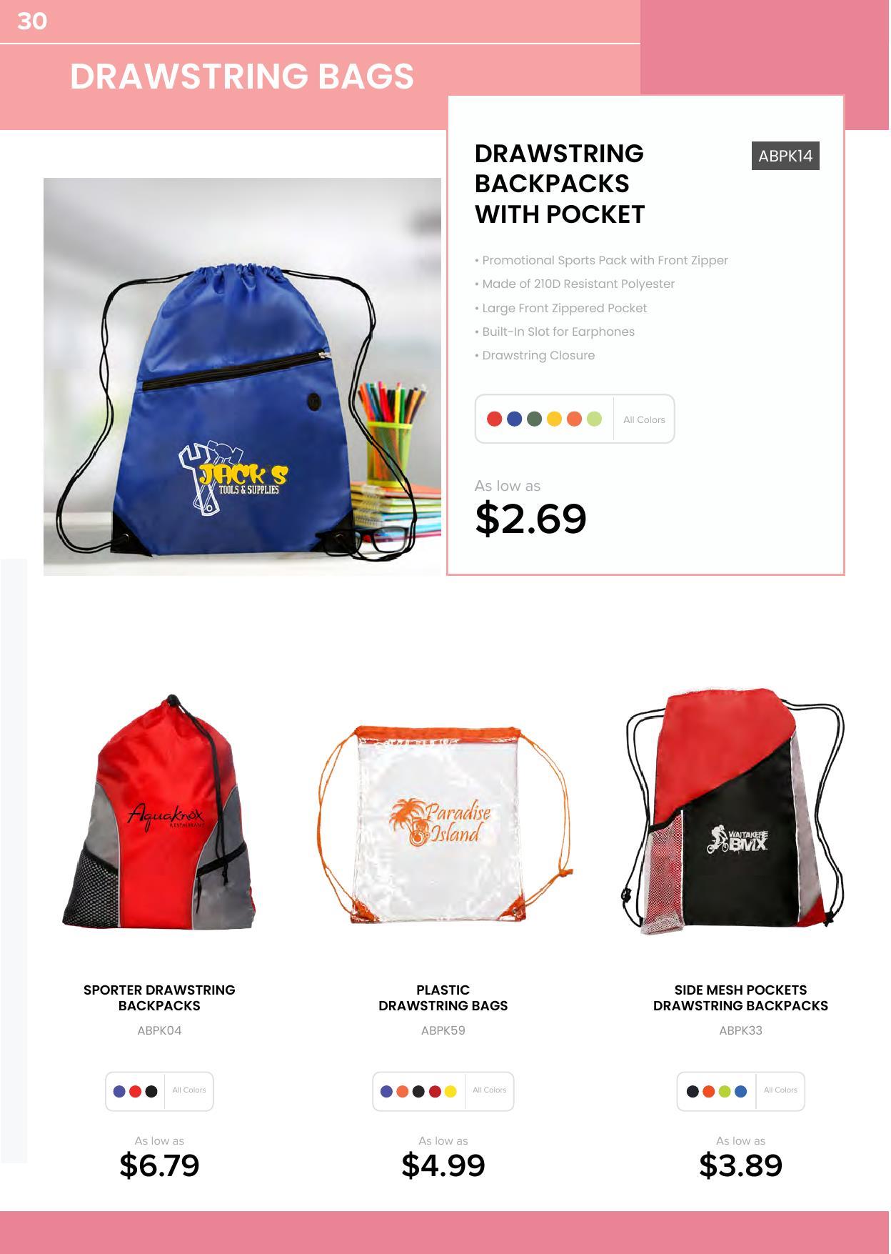 Check out our Bag Collection - We have lots of styles to choose from