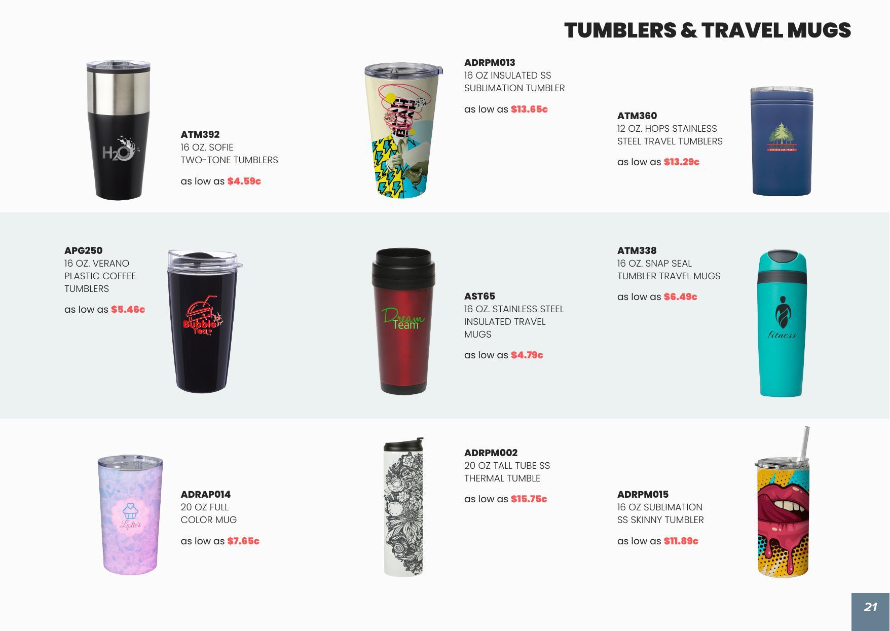 View Our Drinkware Collection