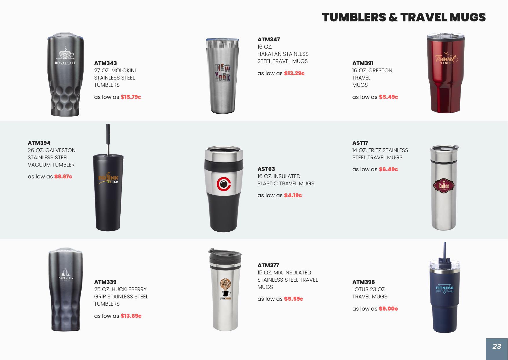 View Our Drinkware Collection