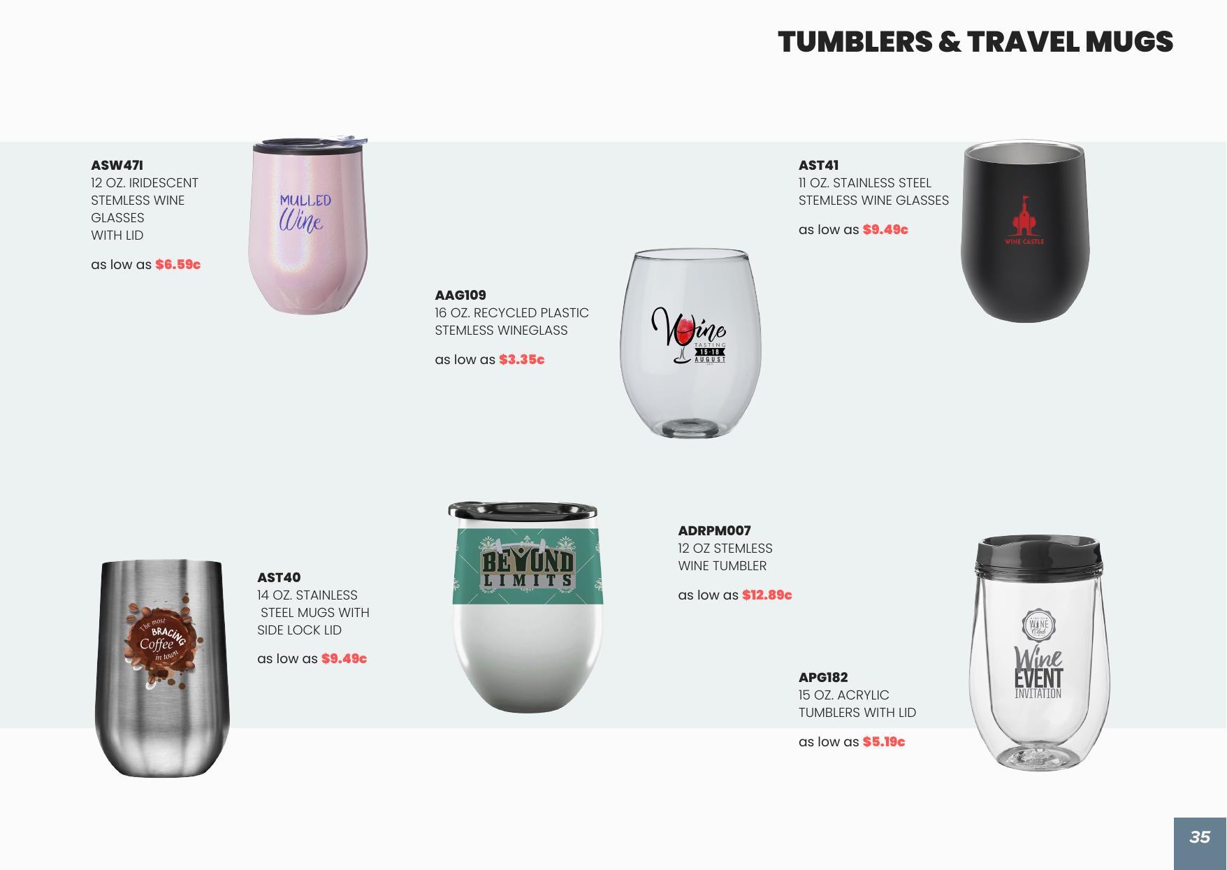 View Our Drinkware Collection