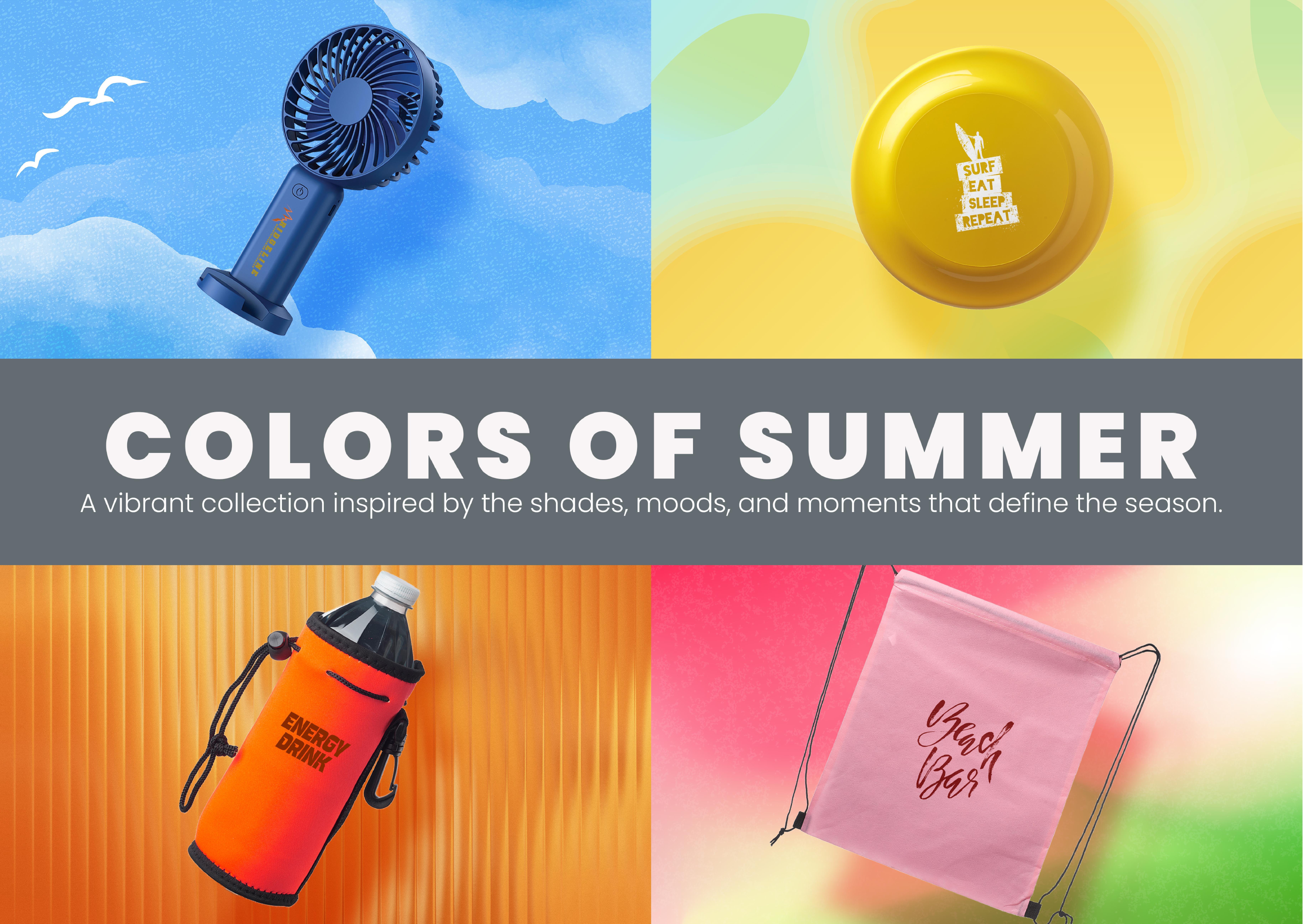 Featuring products grouped by trending summer color palettes