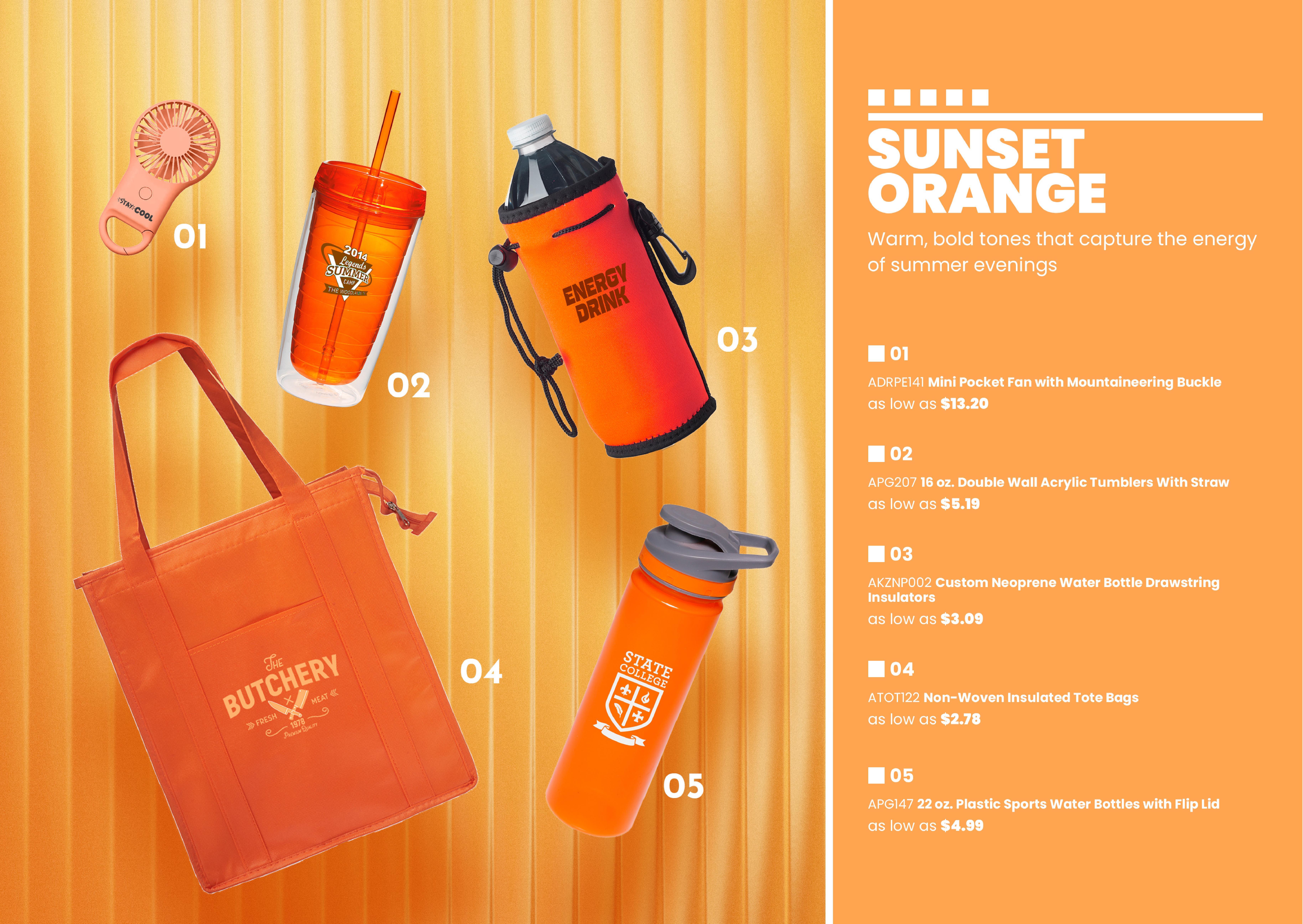 Featuring products grouped by trending summer color palettes