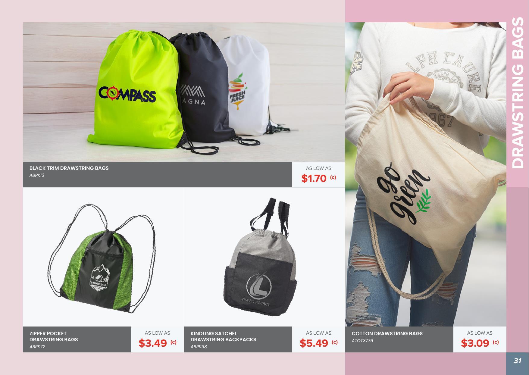 Check out our Bag Collection - We have lots of styles to choose from