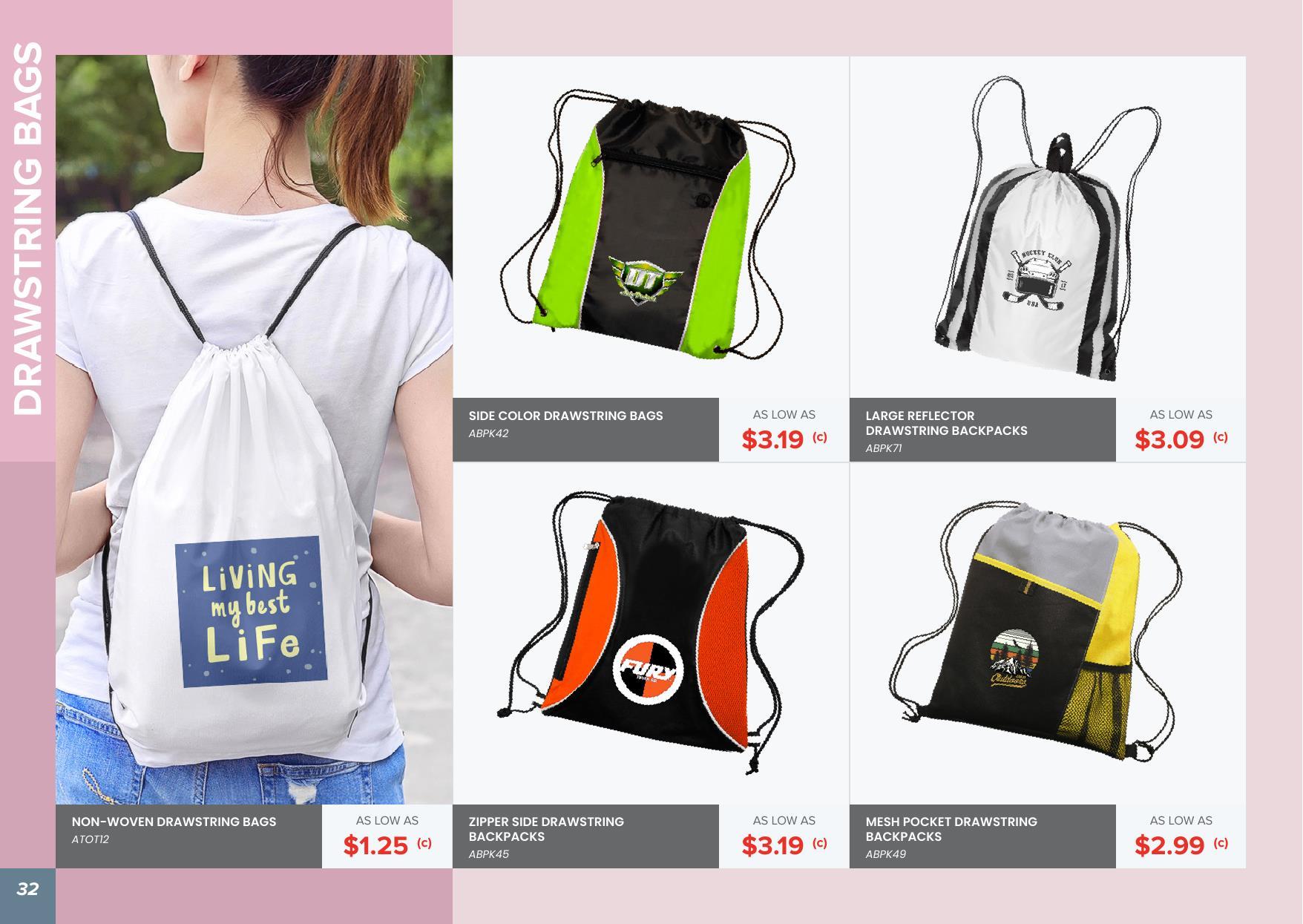 Check out our Bag Collection - We have lots of styles to choose from