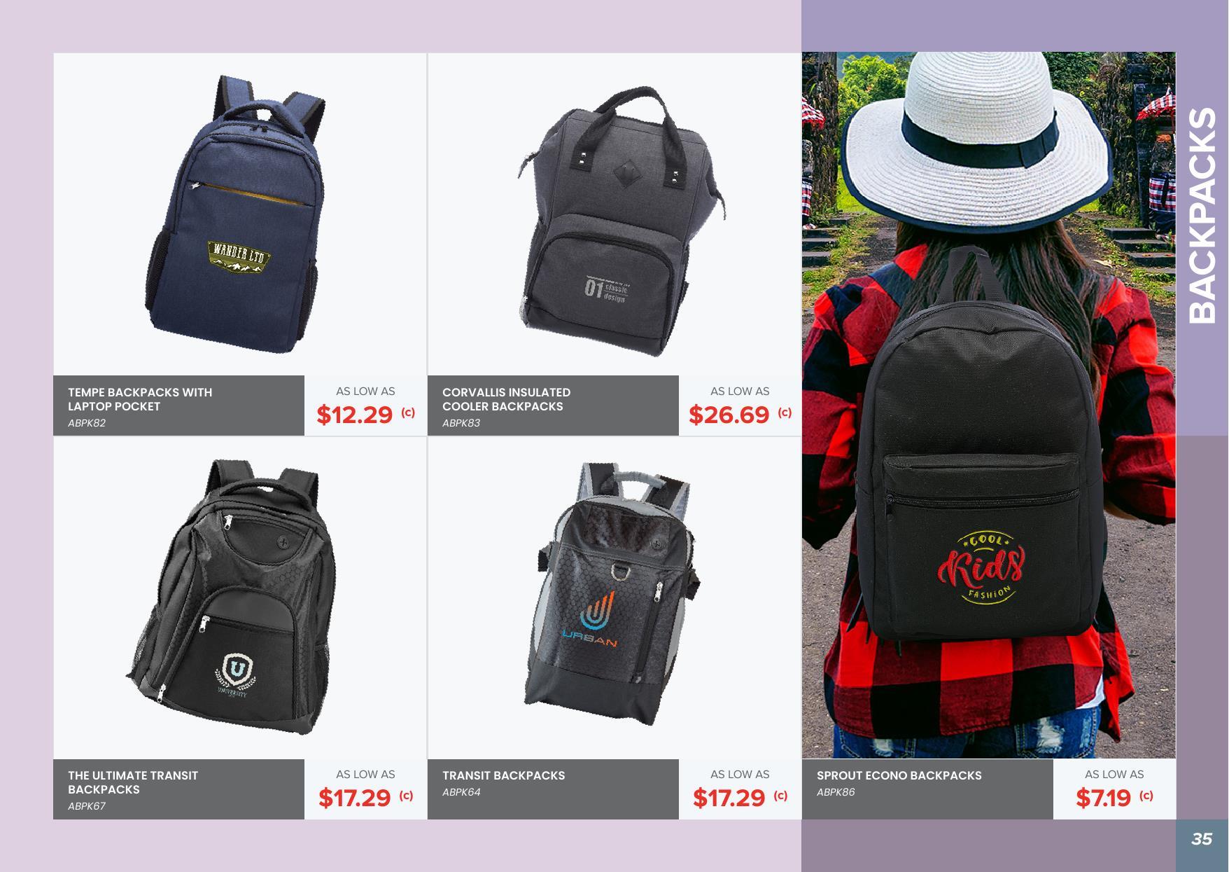 Check out our Bag Collection - We have lots of styles to choose from